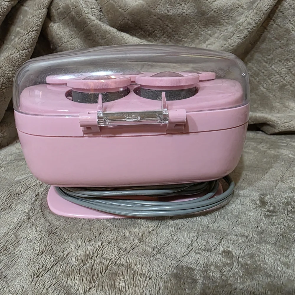 Vintage Jilbère de Paris‎ Pink Hair Roller Set- Special Breast Cancer Edition